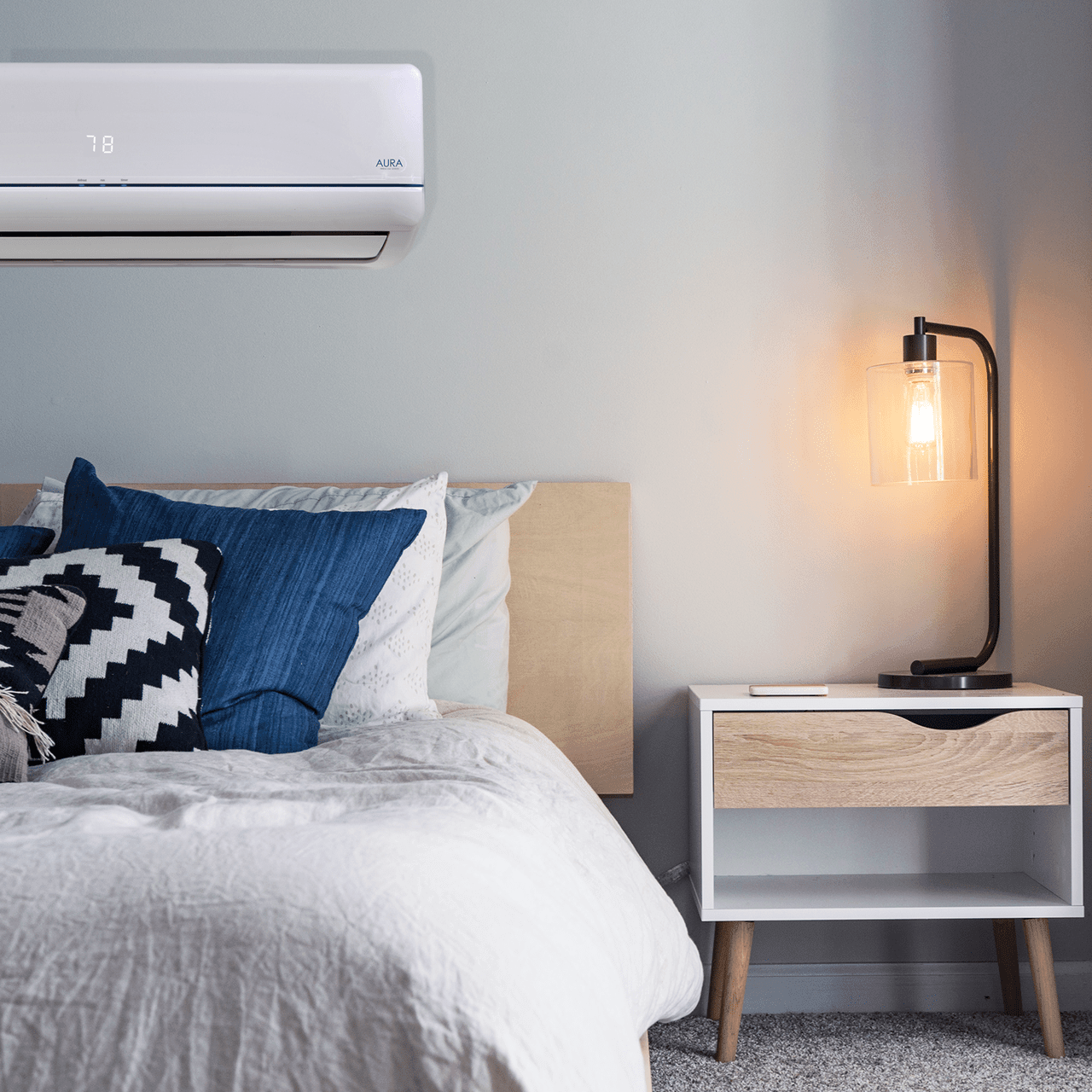 Senville AURA 9000 BTU Mini Split Air Conditioner and Heat Pump - SENA/09HF - ShopHubDepot