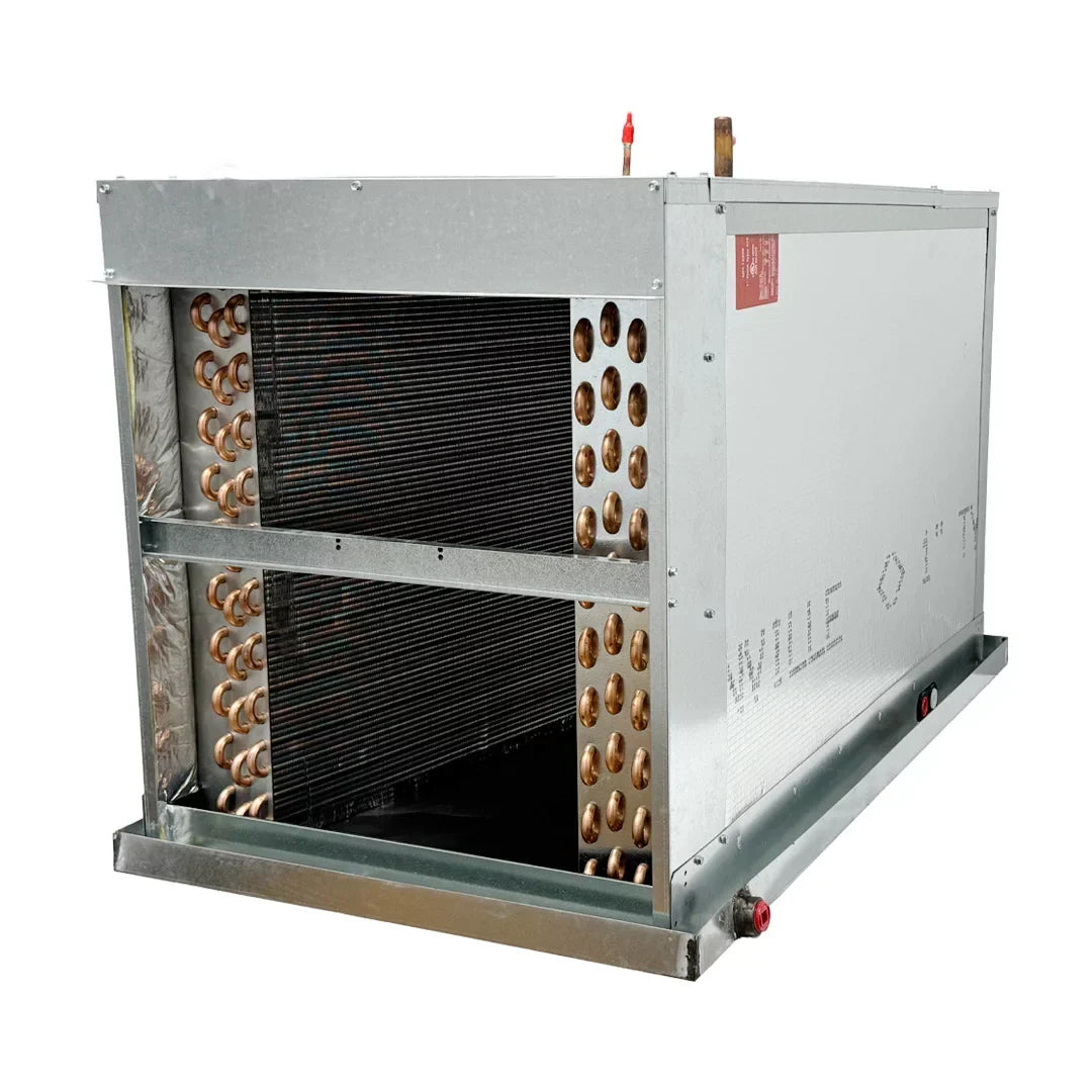 Aspen 3 ton 37,000 BTU 17.5" width E-3 Row Dedicated Horizontal Copper Coil w/ Plenum CP37E3D175T042