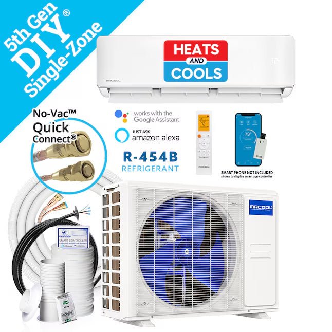 MRCOOL 24000 BTU DIY 5th Generation Mini Split Air Handler & Condenser 230V DIY-24-HP-WM-230D25-O