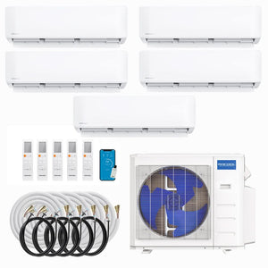 MRCOOL DIY 5th Gen Multi-Zone 5-Zone 36,000 BTU 23 SEER2 (6K + 6K + 6K + 9K + 9K) Ductless Mini-Split Air Conditioner and Heat Pump