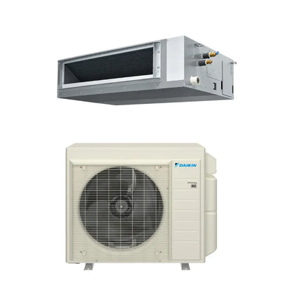 Daikin FDMA09AVJU9 RXP09AVJU9 9,000 BTU 16.00 SEER2 Aurora Low Temperature Horizontal Ducted Single Zone Heat Pump System - R32
