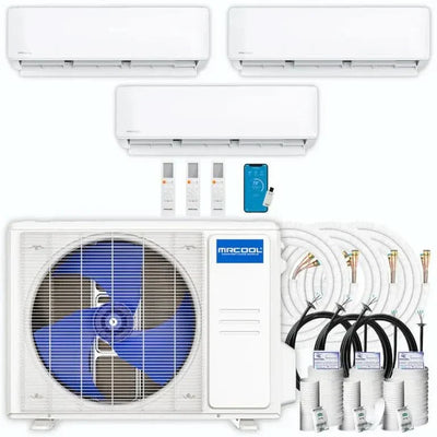 MRCOOL DIY 5th Gen Multi-Zone 3-Zone 18,000 BTU 23.9 SEER2 (6K + 6K + 6K) Ductless Mini-Split Air Conditioner and Heat Pump