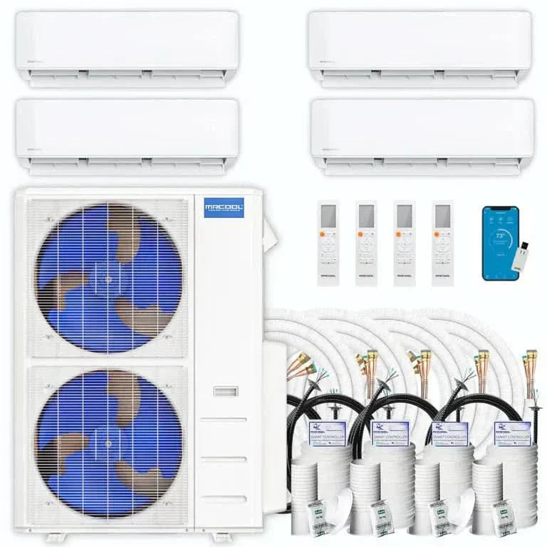 MRCOOL DIY 5th Gen Multi-Zone 4-Zone 55,000 BTU 22 SEER2 (6K + 9K + 12K + 12K) Ductless Mini-Split Air Conditioner and Heat Pump