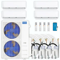MRCOOL DIY 5th Gen Multi-Zone 4-Zone 55,000 BTU 22 SEER2 (6K + 12K + 12K + 12K) Ductless Mini-Split Air Conditioner and Heat Pump