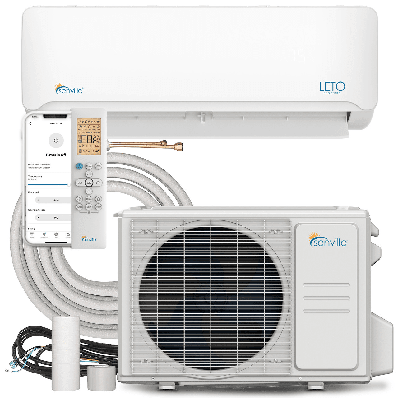 Senville LETO 12000 BTU Mini Split Air Conditioner and Heat Pump - SENL/12CD/220V - ShopHubDepot