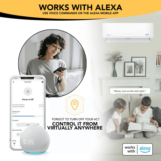 Senville LETO 12000 BTU Mini Split Air Conditioner and Heat Pump - SENL/12CD/110V - ShopHubDepot