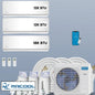 MRCOOL DIY Mini Split 42,000 BTU 3 Zone Ductless Air Conditioner and Heat Pump DIY-B-336HP121218