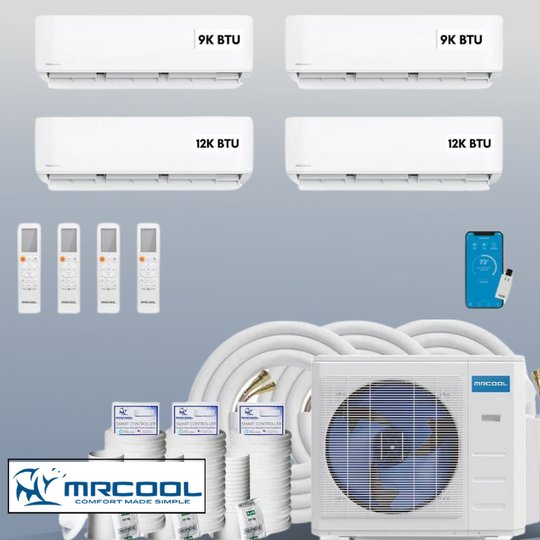 MRCOOL DIY Mini Split 42,000 BTU 4 Zone Ductless Air Conditioner and Heat Pump DIY-B-436HP09091212