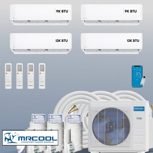 MRCOOL DIY Mini Split 42,000 BTU 4 Zone Ductless Air Conditioner and Heat Pump DIY-B-436HP09091212