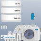 MRCOOL DIY Mini Split 45,000 BTU 3 Zone Ductless Air Conditioner and Heat Pump DIY-B-348HP091224