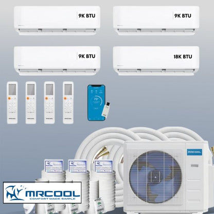 MRCOOL DIY Mini Split 45,000 BTU 4 Zone Ductless Air Conditioner and Heat Pump DIY-B-448HP09090918