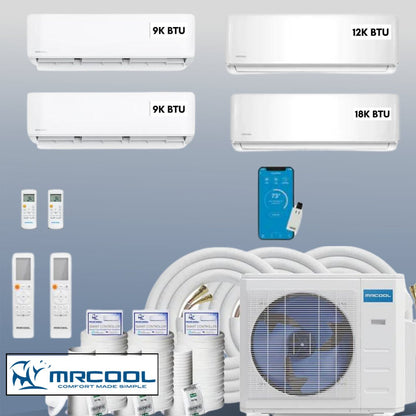MRCOOL DIY Mini Split 48,000 BTU 4 Zone Ductless Air Conditioner and Heat Pump DIY-B-448HP09091218